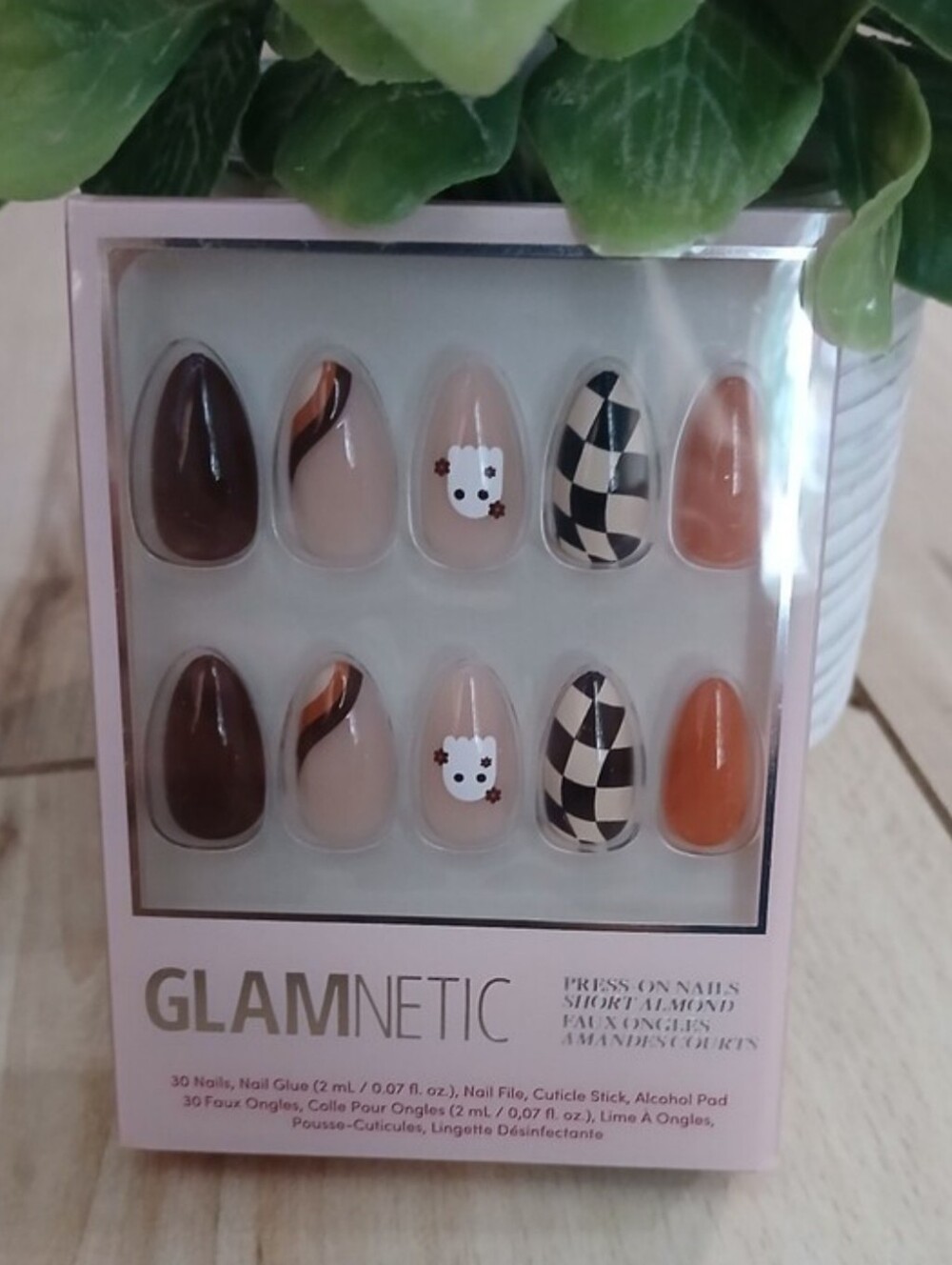 NIB Glamnetic Press On Nails Fall Box Short Almond Fall & Halloween Vibes